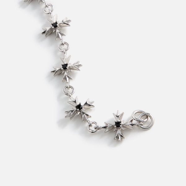 Emanuele Bicocchi Black Zirconia Crest Bracelet - Silver Discount - Image 2