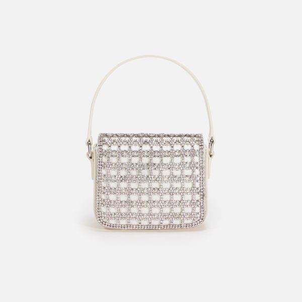 Self-Portrait Crystal Micro Bag - Champagne For Discount - Image 2
