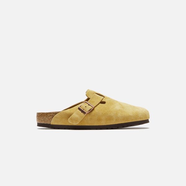 Birkenstock WMNS Boston Suede - Latte Cream Supply