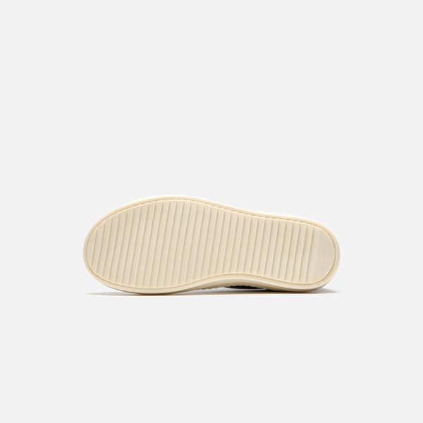 Rick Owens Kids Scarpe Pelle Vintage Sneakers - Black   Milk   Milk Supply - Image 3