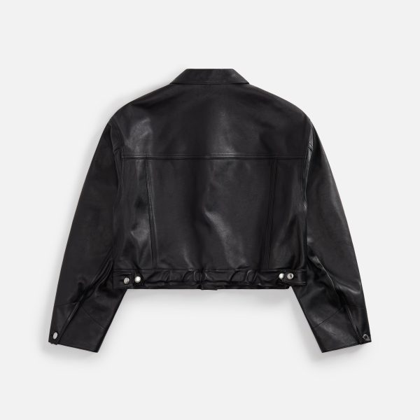 Alexander Wang Jean Jacket with Leather Belt and Branded Label - Black Cheap - Image 2