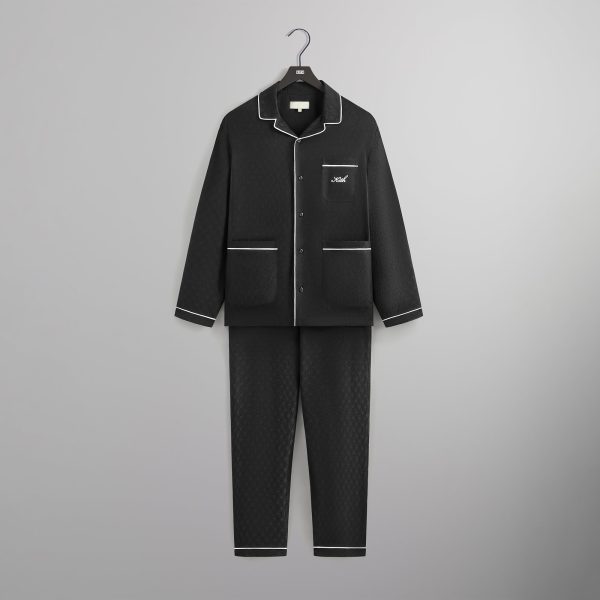 Kith Crest Monogram Pajama Set - Black For Cheap