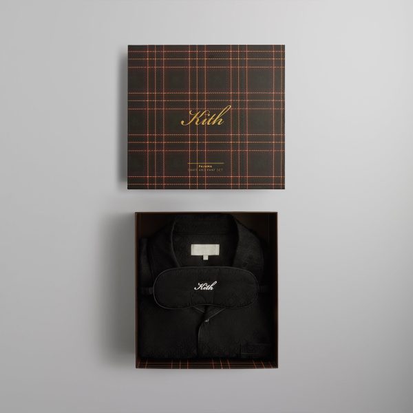 Kith Crest Monogram Pajama Set - Black For Cheap - Image 2